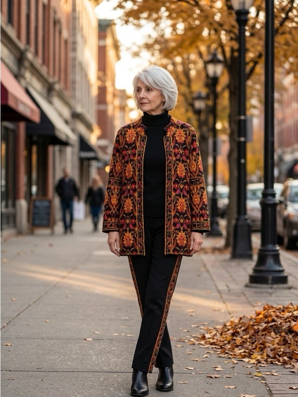 Cold Water Creek Knit Sweater Coat - Picture 2 of 7